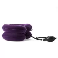 鱼跃(Yuwell)*颈椎牵引器B型家用充气护颈椎托颈托舒适贴合颈部(BII型)紫色2层