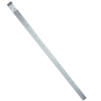 聊源加厚钢直尺1米带缺口 把