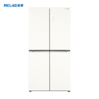 美菱新1级变频十字对开门冰箱BCD-559WSP9BZ玉砂杏559升净味杀菌自动除霜