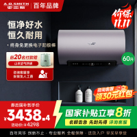 AO史密斯60升电热水器 国家补贴 金圭内胆 双棒分离速热 免换镁棒 免清洗短款 E60ED8-B
