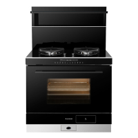 火星人(marssenger)集成灶JJZT-F73BC01L钢化玻璃台面排油烟机燃气灶蒸烤一体灶 左排烟 天然气