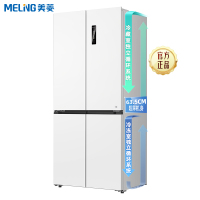 无忧嵌美菱510升双系统零嵌入十字对开门冰箱 63.5cm1级家用大容量四开门电冰箱消费补贴BCD-510WP9CZX白