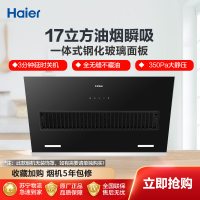 海尔(Haier)侧吸式抽油烟机17立方大吸力油烟瞬吸 3分钟延时关机CXW-219-C1900 海尔厨房电器