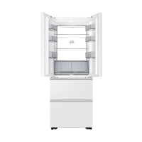 海尔(Haier)413升多门零嵌冰箱 全空间保鲜 阻氧干湿分储 冷冻智能恒温BCD-413WGHFD1BSJU1(白)