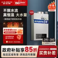 史密斯 16升燃气热水器 不锈钢换热器8年包换 负压燃烧更安全 恒温大水量 家用5系列