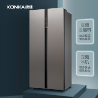 康佳605升对开门大冰箱风冷无霜 一级变频急速冷冻 BCD-605WP5-A