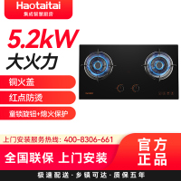 haotaitai好太太家用燃气灶具防烫5.2KW大火力 台嵌两用 可拆洗保洁炉头 纯铜火盖X401天然气 免费安装