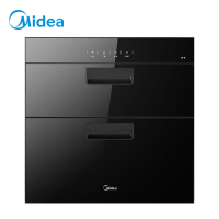 美的(Midea)90Q15S嵌入式高温消毒柜 家用小型智能不锈钢碗筷柜消毒碗柜高温 100L高温二星级消毒柜