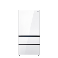 美的冰箱BCD-600WUFGPZMA珍彩白