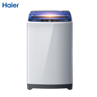 海尔(Haier)8公斤 大容量 全自动家用波轮洗衣机 智能预约 宽水压宽电压设计 一键桶干燥 EB80M019