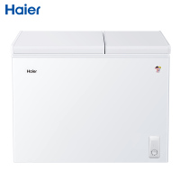 海尔(Haier)210升家用商用卧式冰柜冷柜冷藏柜冷冻柜小冰箱 大冷冻小冷藏 双温双箱 一级能效 FCD-210XDB