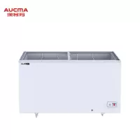 澳柯玛SDC-608冰柜商用冷柜雪糕柜卧式冷冻超市专用玻璃冰箱雪柜保鲜柜