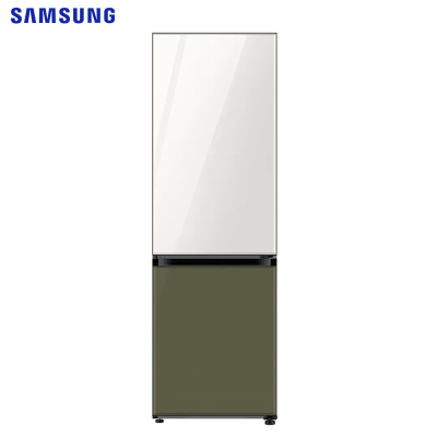 三星(SAMSUNG)333升BESPOKE DIY自由组合嵌入式定制冰箱RB33R300452/SC光晕白+橄榄绿