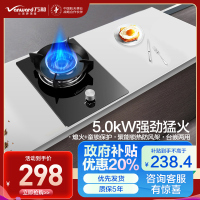 万和(Vanward)一级能效 5.0kW燃气灶天然气灶具单眼灶 台式灶具嵌入式灶两用 燃气炉具自营 JZT-E6L90