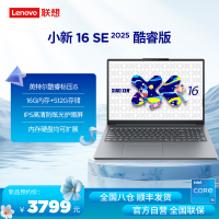 联想小新16SE 16英寸轻薄笔记本电脑(英特尔酷睿标压I5 16G 512G IPS 高清防眩光护眼屏)