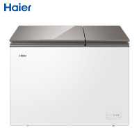 海尔(Haier)182升家用商用卧式冰柜冷柜冷藏冷冻柜小冰箱 大冷冻小冷藏 双温双箱 减霜80% FCD-182XET