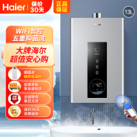 [新品]海尔(Haier)燃气热水器天然气家用即热强排式水气双调恒温节能省气健康净浴JSQ25-13PD3DCMCU1