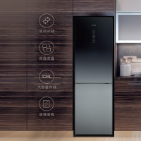 日立(HITACHI) 328升双门风冷变频冰箱 自选变温 纳米钛过滤R-BF330JC(XGR)