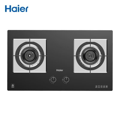 海尔(Haier)4.5KW燃气灶具QHA735(12T)智能防干烧,智能熄火保护,台嵌两用,家用大火力天然气灶