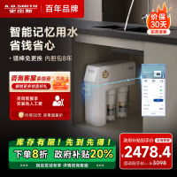 史密斯净水器家用整机保5年 3:1高水效专利MAX3.0反渗透滤芯1.6升/分钟厨下式直饮净水机R1600HWi-E