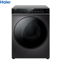 海尔(Haier)10公斤 滚筒洗衣机 直驱变频 晶彩大屏 触控屏 智能投放 玉墨银 EG100BDC189SU1