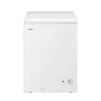 海尔(Haier)100升家用卧式冰柜 冷柜 小冰箱 1级能效