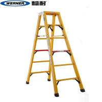 稳耐（WERNER) T3908CN 八步2.44米玻璃钢全绝缘双侧人字梯