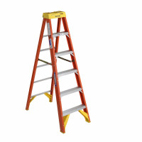 稳耐(WERNER) 6206CN 1.8米六步电工梯绝缘人字梯单侧登高梯电力工程工业梯
