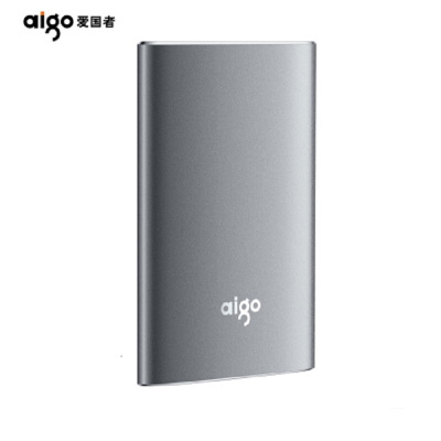 爱国者(aigo)S02 250GB USB3.1 移动固态硬盘(PSSD) 金属抗震防摔 高速读写