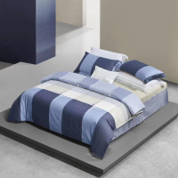 水星家纺 全棉四件套--阳光暖格 200cm*230cm