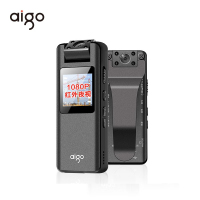 爱国者(aigo)DSJ-S11 128G视频记录仪1080P高清夜视4000万像素无损录音旋转镜头磁吸设计可扩展TF