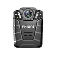 飞利浦(PHILIPS)VTR8110 128G视频记录仪高清红外夜视现场记录仪摄像机随身60帧记录仪 防水IP68级