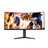 HKC CG343U 34英寸165Hz准4K电竞带鱼屏1000R曲面1MS升降旋转游戏显示器90%P3专业画质