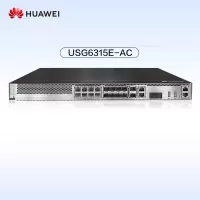 华为(HUAWEI)USG6315E-AC千兆企业级防火墙2*GE WAN+8*GE Combo+2*10GE SFP+