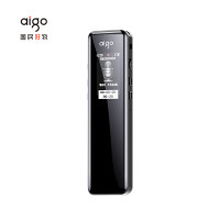 爱国者(aigo)R6911pro 16G录音笔专业录音器 一键录音设备语音转文字会议记录神器 学习培训 炫黑
