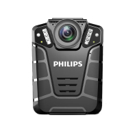 飞利浦(PHILIPS)VTR8110 128G视频记录仪高清红外夜视现场记录仪摄像机随身60帧记录仪 防水IP68级