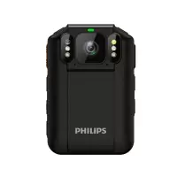 飞利浦(PHILIPS)VTR8410 64G双摄视频记录仪4G高清夜视 支持扩展256G 随身录像仪远程实时回传