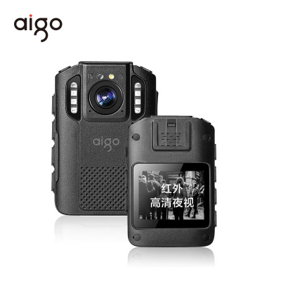 爱国者(aigo)DSJ-T1 128G视频记录仪5000W1296P160°夜视便携加密IP66