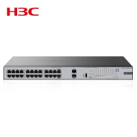 新华三(H3C)S1226FX-HPWR 24口千兆电+2万兆光口POE交换机 机架式非网管企业级