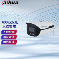 大华DH-IPC-HFW4443M1-YL-PV-AS枪式监控摄像头400万POE警戒人脸防水3.6MM