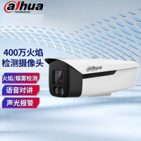 大华HFW4443F1-ZYL-PV-SA-HYJC变焦2.7~13.5mm枪式摄像头火焰检测400万POE声光警戒对讲