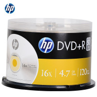 惠普(HP)DVD+R 16速4.7GB光盘 刻录盘 空白光碟 办公系列 桶装50片