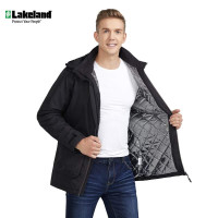 雷克兰/Lakeland 黑色中长款防寒服TD150防水防污防油新雪丽保暖棉 单位:件