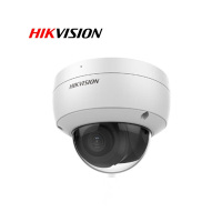 海康威视 DS-2CD3146FWD-IS 400万夜视防暴半球POE摄像头 拾音录音支持外接音频插卡8mm