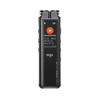 爱国者(aigo)R2210 32G专业录音笔 一键录音智能专业录音高清降噪录音器 学习会议培训采访 黑色