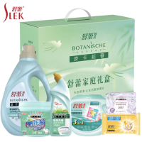 舒蕾 植护香氛清洁六件套 洗衣液2KG/洗衣凝珠504g/洁厕液600g/爆炸盐1KG/皂210g+100g