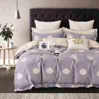 蚕花娘娘 枫林晚-灰 生态印花全棉四件套200CM*230CM