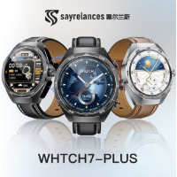塞尔兰斯(Sayrelances)Watch 7 plus 黑色 智能心率测量运动通话带蓝牙耳机跑步手表