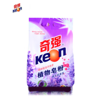 奇强(keon)奇强植物皂粉柔顺低泡洗衣粉1.38㎏薰衣草香味持久留香家用大包装