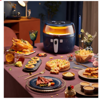 小熊(Bear)空气炸锅 6.5L电炸锅轻食机大容量薯条机 可视窗口烤箱 QZG-B14C1